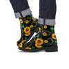 Polygonal Sunflower Men's Boots-grizzshop