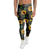 Polygonal Sunflower Men's Leggings-grizzshop