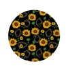 Polygonal Sunflower Round Rug-grizzshop