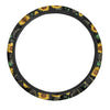 Polygonal Sunflower Steering Wheel Cover-grizzshop