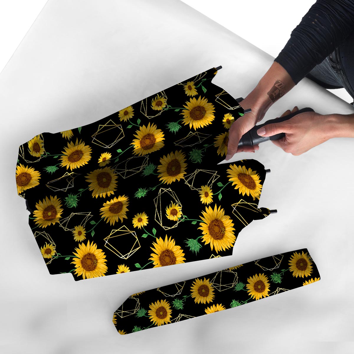 Polygonal Sunflower Umbrella-grizzshop