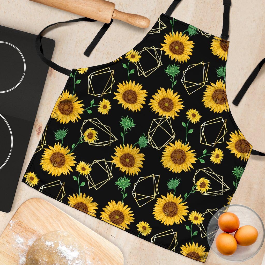 Polygonal Sunflower Women's Apron-grizzshop