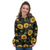 Polygonal Sunflower Women's Hoodie-grizzshop