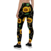 Polygonal Sunflower Women's Leggings-grizzshop