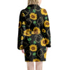 Polygonal Sunflower Women's Robe-grizzshop