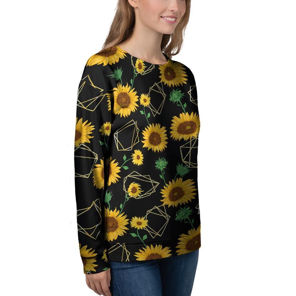 Polygonal Sunflower Women's Sweatshirt-grizzshop