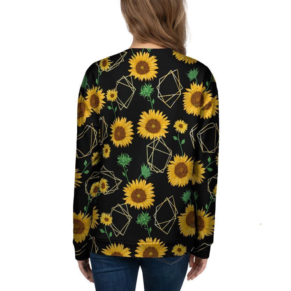 Polygonal Sunflower Women's Sweatshirt-grizzshop