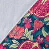 Pomegranate Floral Pattern Print Blanket-grizzshop