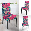 Pomegranate Floral Pattern Print Chair Cover-grizzshop