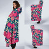 Pomegranate Floral Pattern Print Hooded Blanket-grizzshop