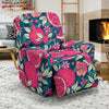 Pomegranate Floral Pattern Print Recliner Cover-grizzshop