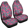 Pomegranate Floral Pattern Print Universal Fit Car Seat Cover-grizzshop