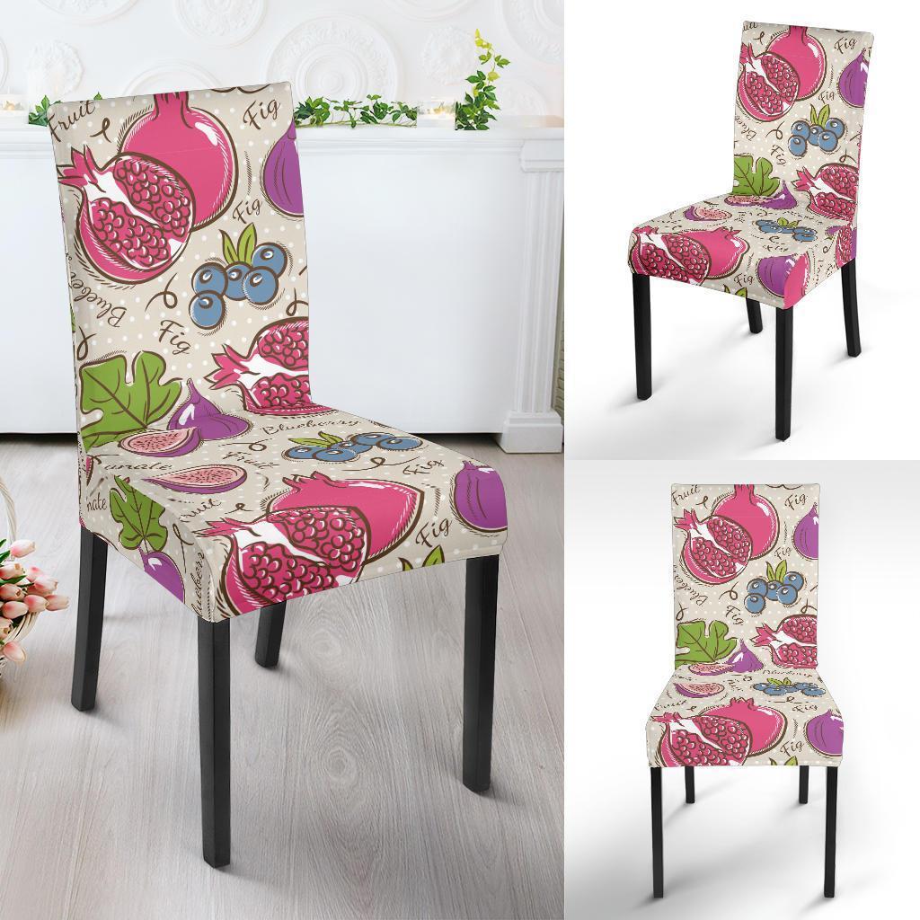 Pomegranate Fruit Pattern Print Chair Cover-grizzshop