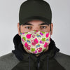 Pomegranate Fruit Pattern Print Face Mask-grizzshop