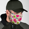 Pomegranate Fruit Pattern Print Face Mask-grizzshop