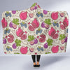 Pomegranate Fruit Pattern Print Hooded Blanket-grizzshop