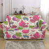 Pomegranate Fruit Pattern Print Loveseat Cover-grizzshop