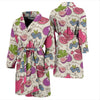 Pomegranate Fruit Pattern Print Men Long Robe-grizzshop