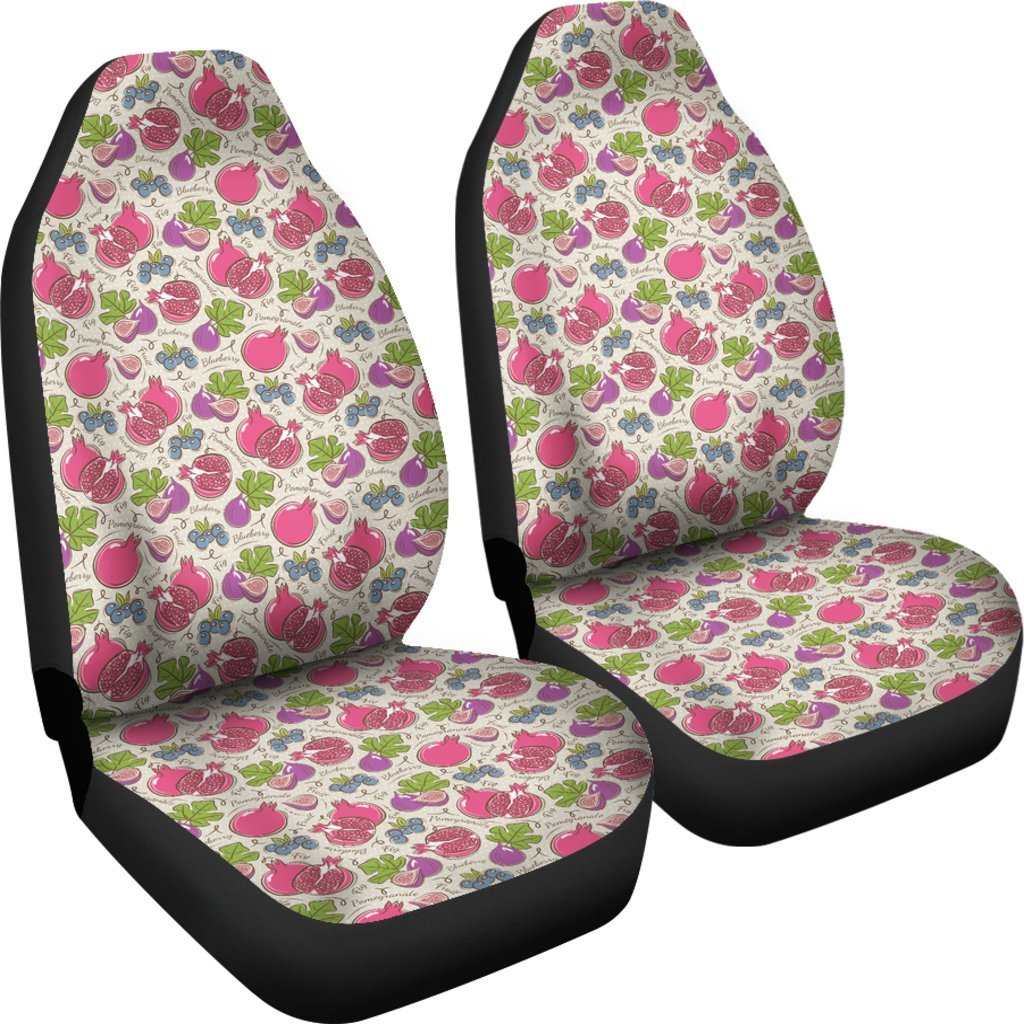 Pomegranate Fruit Pattern Print Universal Fit Car Seat Cover-grizzshop