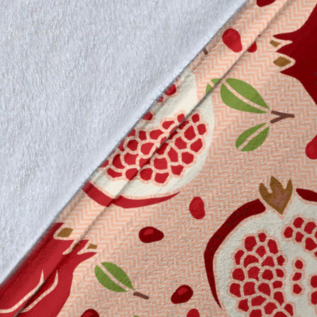 Pomegranate Pattern Print Blanket-grizzshop