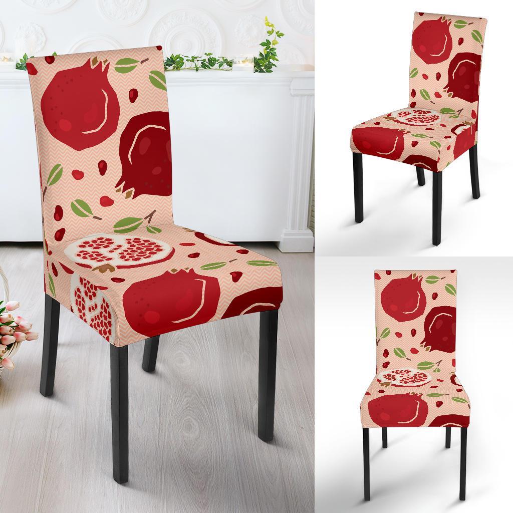 Pomegranate Pattern Print Chair Cover-grizzshop