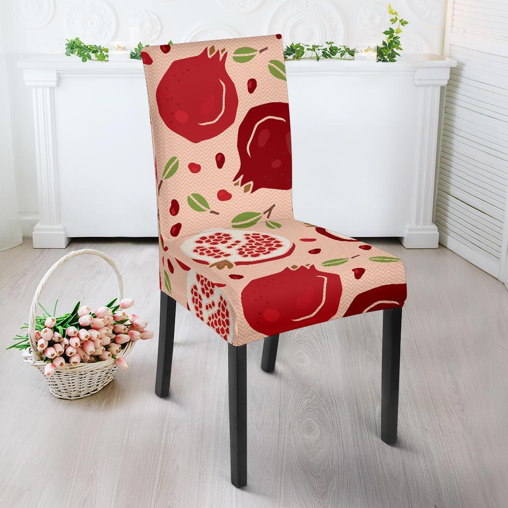 Pomegranate Pattern Print Chair Cover-grizzshop