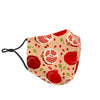 Pomegranate Pattern Print Face Mask-grizzshop