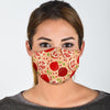 Pomegranate Pattern Print Face Mask-grizzshop