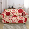 Pomegranate Pattern Print Loveseat Cover-grizzshop