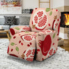 Pomegranate Pattern Print Recliner Cover-grizzshop