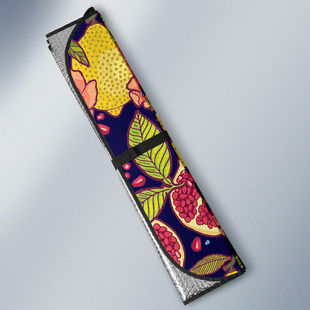 Pomegranate Print Pattern Car Sun Shade-grizzshop