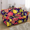 Pomegranate Print Pattern Loveseat Cover-grizzshop