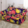 Pomegranate Print Pattern Loveseat Cover-grizzshop