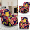 Pomegranate Print Pattern Recliner Cover-grizzshop