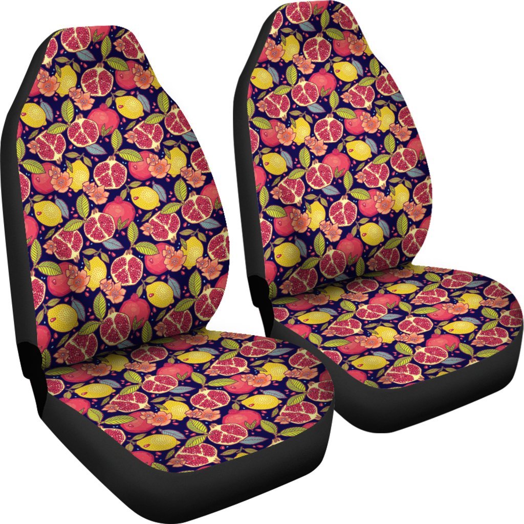 Pomegranate Print Pattern Universal Fit Car Seat Cover-grizzshop