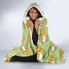 Pomeranian Dog Pattern Print Hooded Blanket-grizzshop