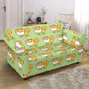 Pomeranian Dog Pattern Print Loveseat Cover-grizzshop