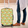Pomeranian Dog Pattern Print Luggage Cover Protector-grizzshop