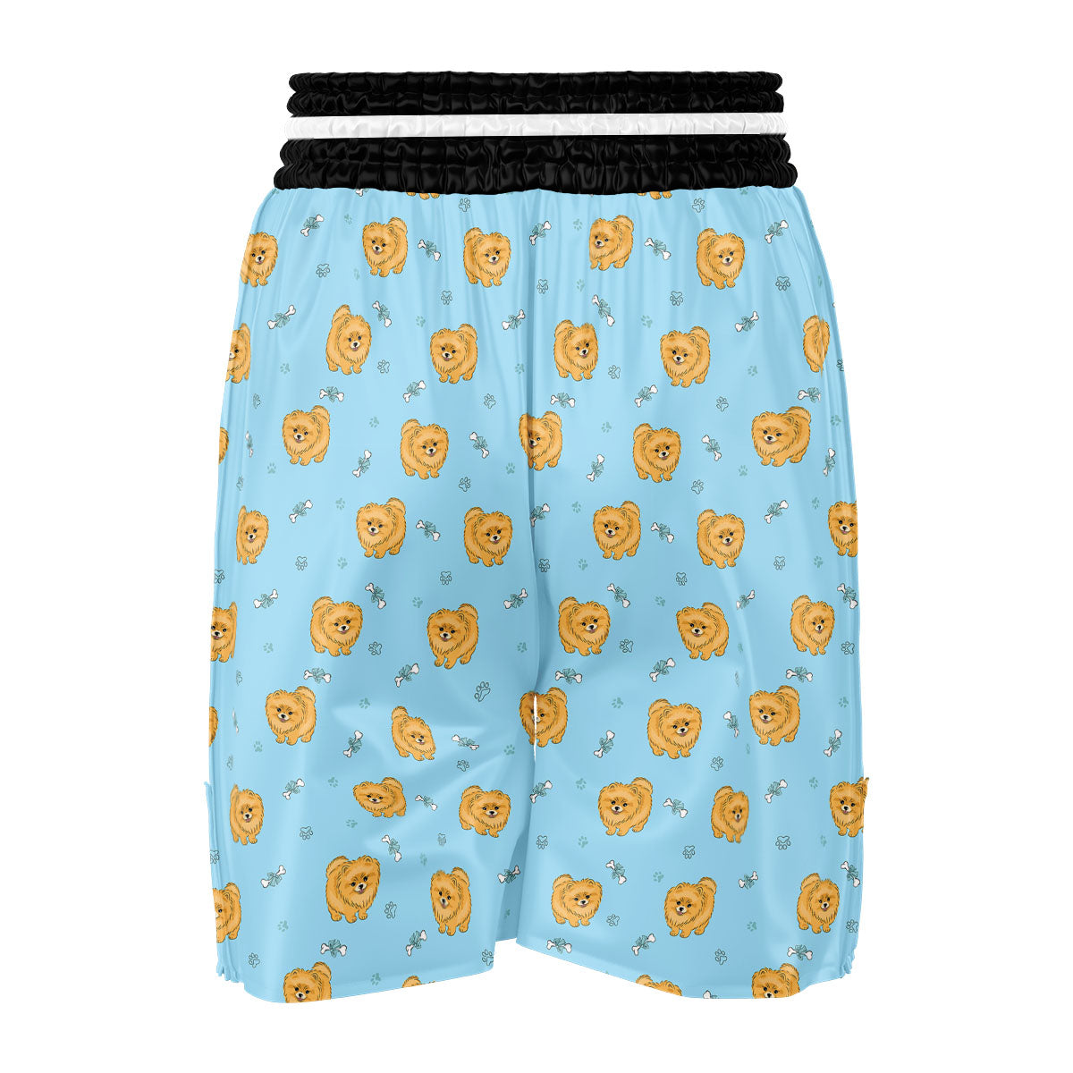 Pomeranian Little Print Pattern Boxing Shorts-grizzshop