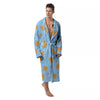 Pomeranian Little Print Pattern Men's Robe-grizzshop