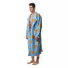 Pomeranian Little Print Pattern Men's Robe-grizzshop