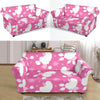 Poodle Dog Pattern Print Loveseat Cover-grizzshop