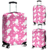 Poodle Dog Pattern Print Luggage Cover Protector-grizzshop