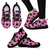 Poodle Dog Print Pattern Black Sneaker Shoes For Men Women-grizzshop