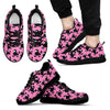 Poodle Dog Print Pattern Black Sneaker Shoes For Men Women-grizzshop