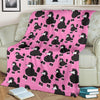 Poodle Dog Print Pattern Blanket-grizzshop