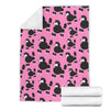 Poodle Dog Print Pattern Blanket-grizzshop