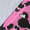 Poodle Dog Print Pattern Blanket-grizzshop