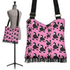 Poodle Dog Print Pattern Crossbody Bags-grizzshop