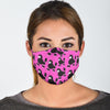 Poodle Dog Print Pattern Face Mask-grizzshop